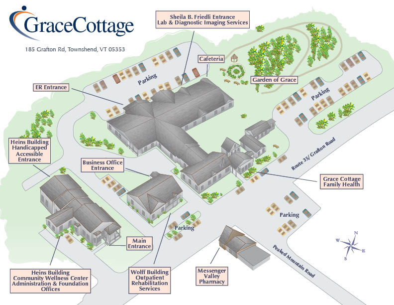 Grace Cottage Map