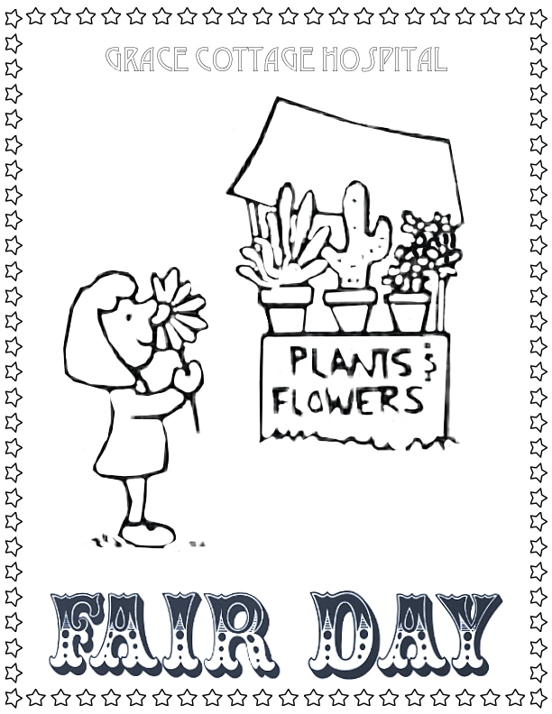 Plants and Flowers Coloring Page