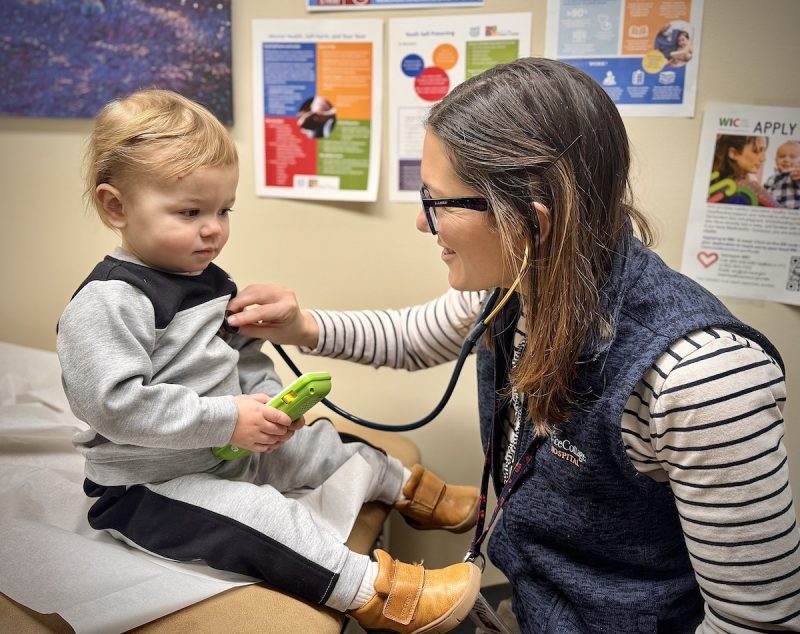 doctor with child patient